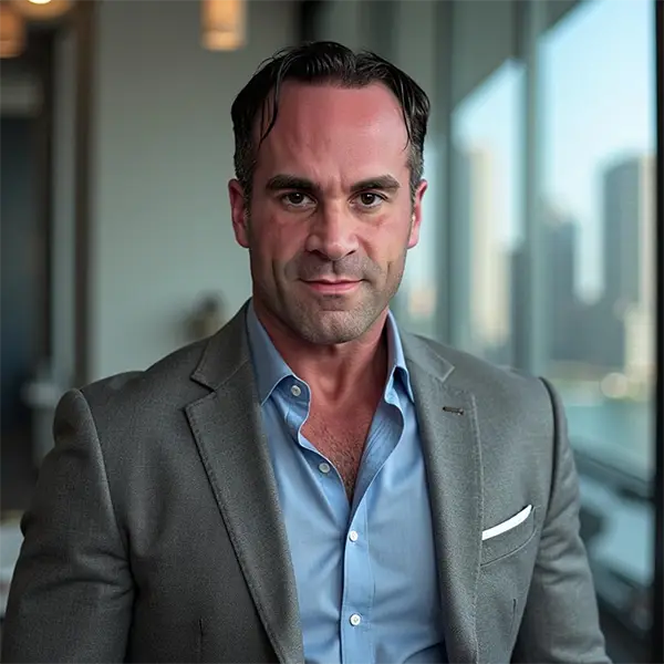 Professional headshot of team member Evan